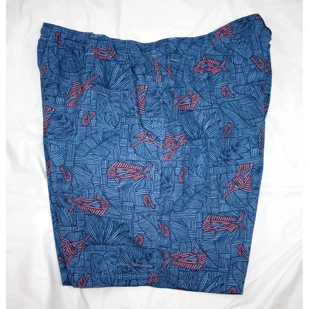 Columbia PFG Mens Lined Nylon‎ Swim Trunks Shorts Size XL